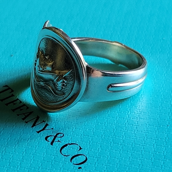 1863 Tiffany & Company Spartan Spoon Ring in Sterling Silver #73 - Picture 12 of 16